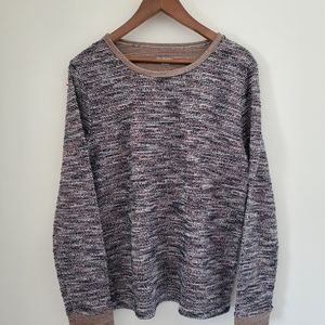 Kim Rogers sweater tweed like style some M